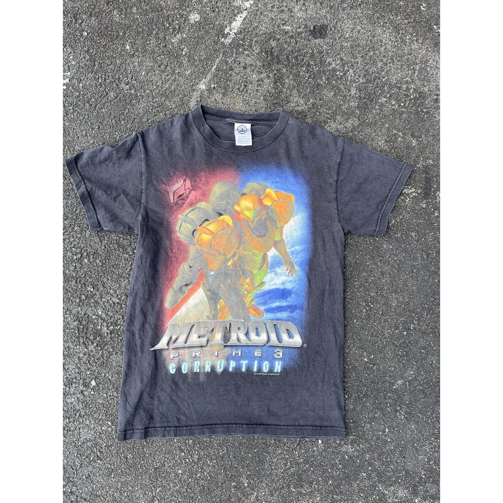 Metroid Prime 3 Corruption Size Small Video Game Nintendo Promo T-Shirt 2007